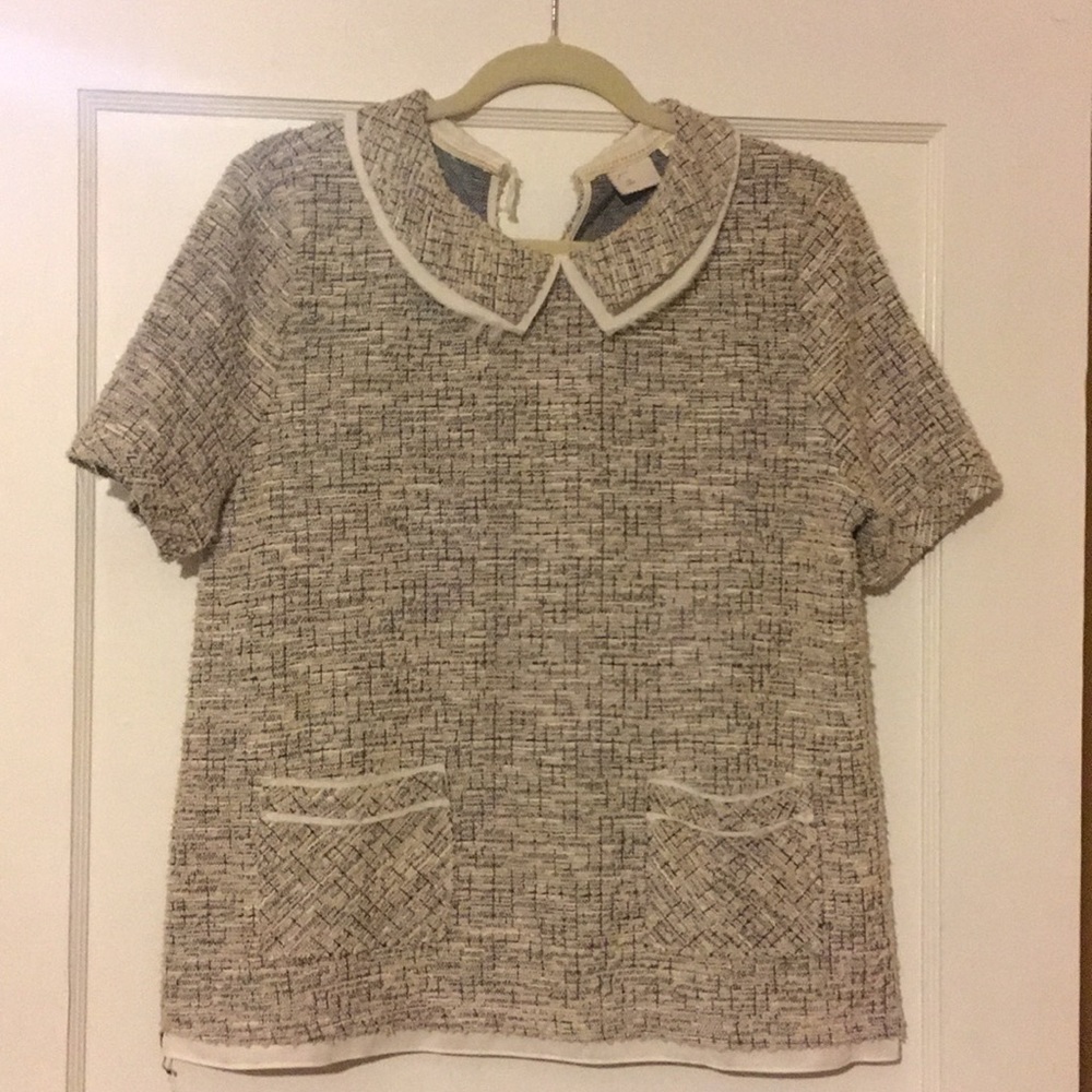 Peter Pan collar shirt-Anthropology